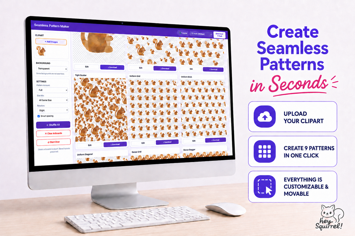 Seamless Pattern Maker App - Create Bulk Sets of Digital Paper in Seconds